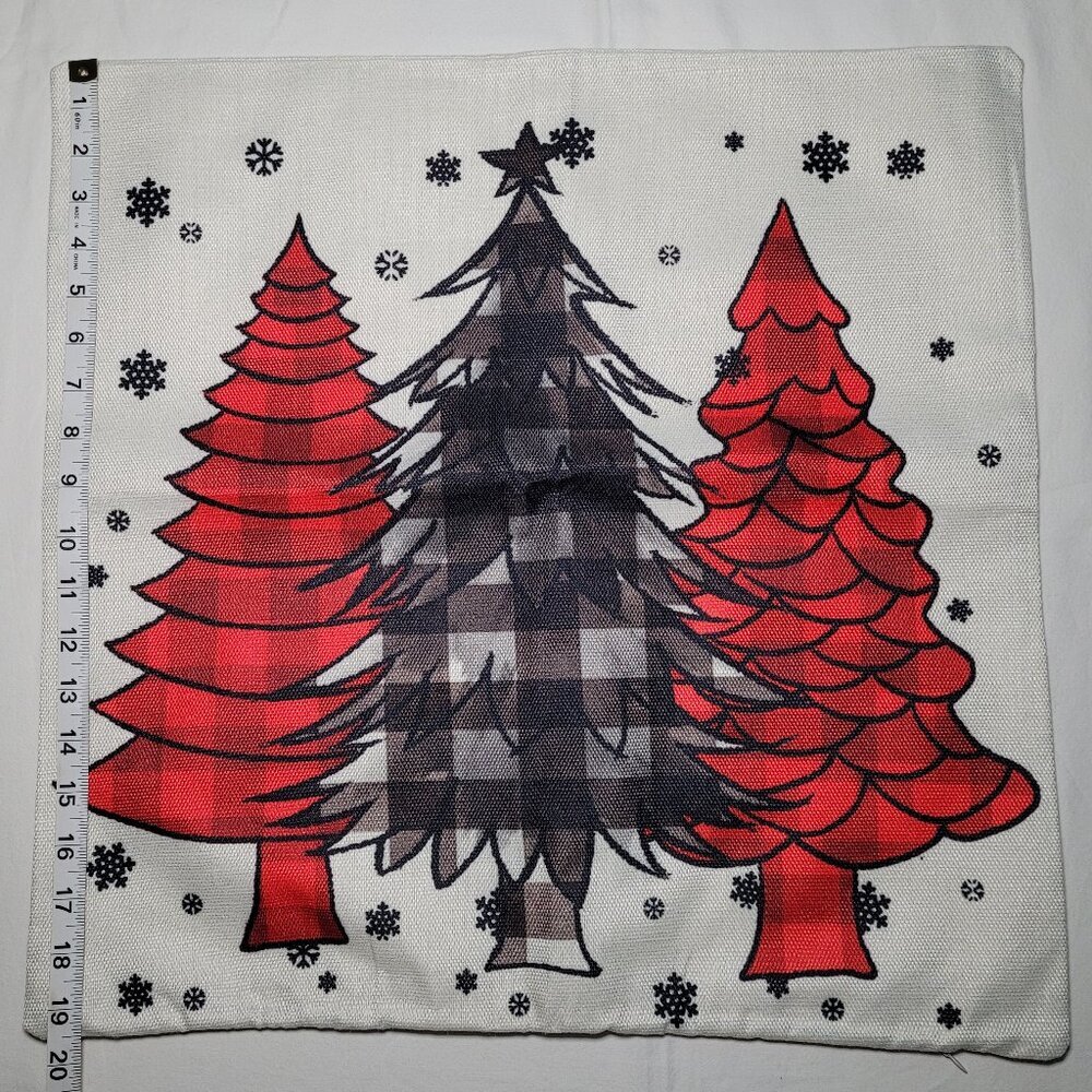 Christmas Throw Pillow Covers 18x18 in Set of 4 - Picture 9 of 10